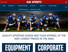 Tablet Screenshot of kmsportsusa.com